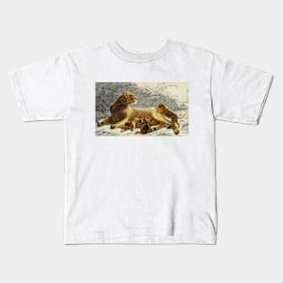 Lioness and Cubs Kids T-Shirt